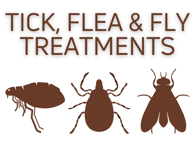 Tick, Flea, Mite and Fly Treatments